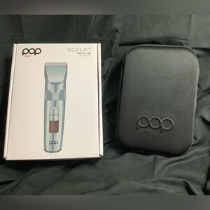 POP Hair Clippers set in a super nice embossed case with all you need